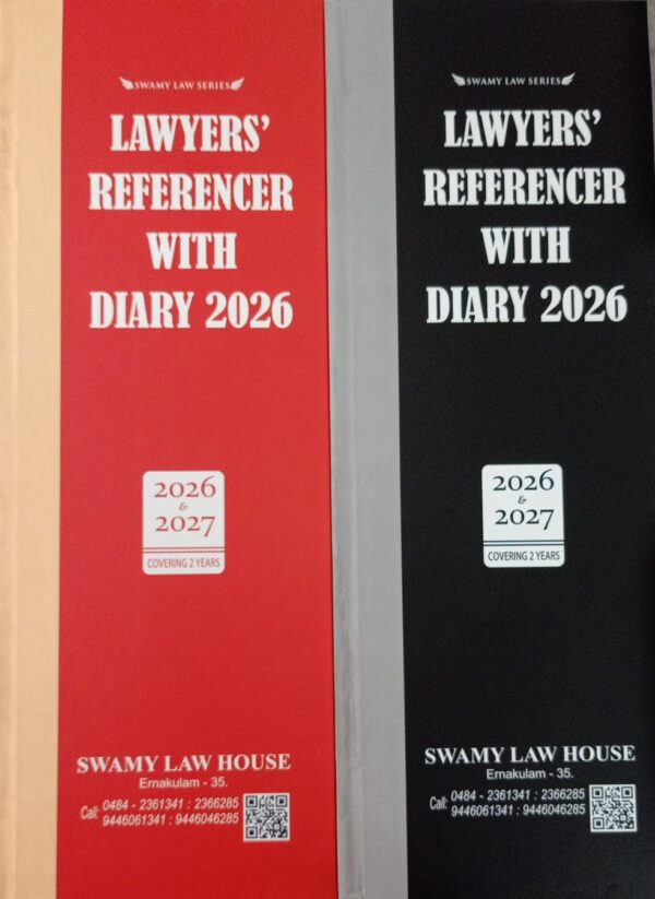 Lawyers' Referencer With Diary 2026 (Red & Black)